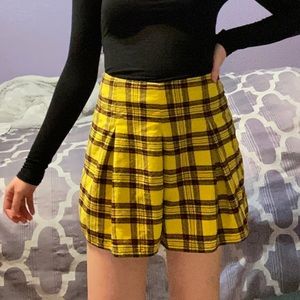 Wild Fable plaid pleated shorts skirt